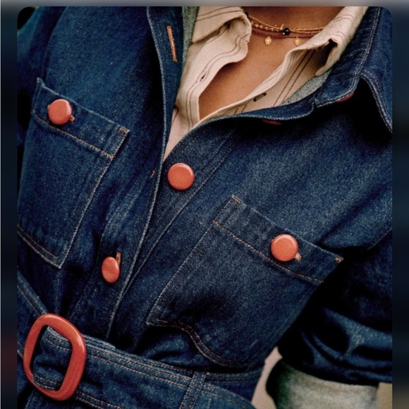 SEZANE MADENN BELTED JACKET - Picture 3 of 4
